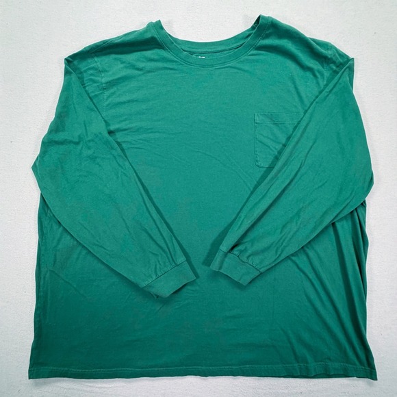 kingsize Other - KingSize Mens T-Shirt Tall Fit Green Long Sleeve Pocket Tee 7XL Tall